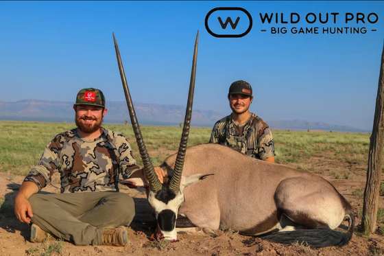 Oryx taken on a guided New Mexico hunt with Wild Out Pro Guide Service