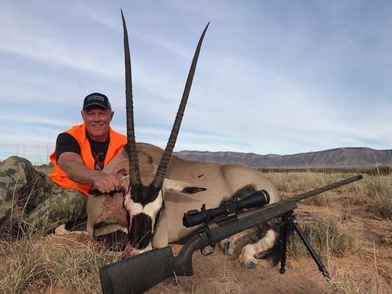 Bighorn sheep, Persian ibex, barbary sheep and oryx taken on guided New Mexico hunts