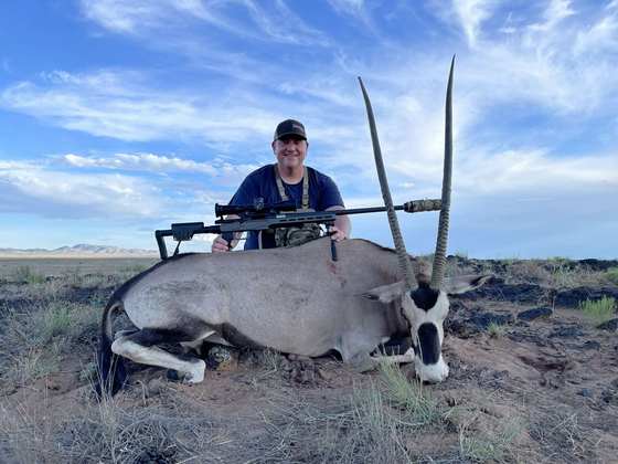 Bighorn sheep, Persian ibex, barbary sheep and oryx taken on guided New Mexico hunts