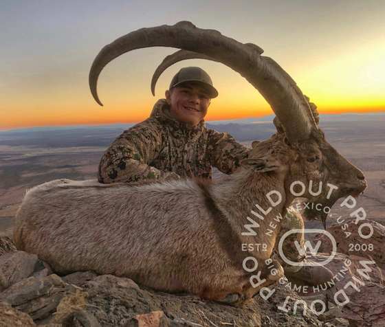 Persian ibex taken on a guided New Mexico hunt with Wild Out Pro Guide Service