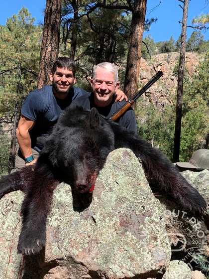 Black bear and mountain lion taken behind hounds in New Mexico with Wild Out Pro