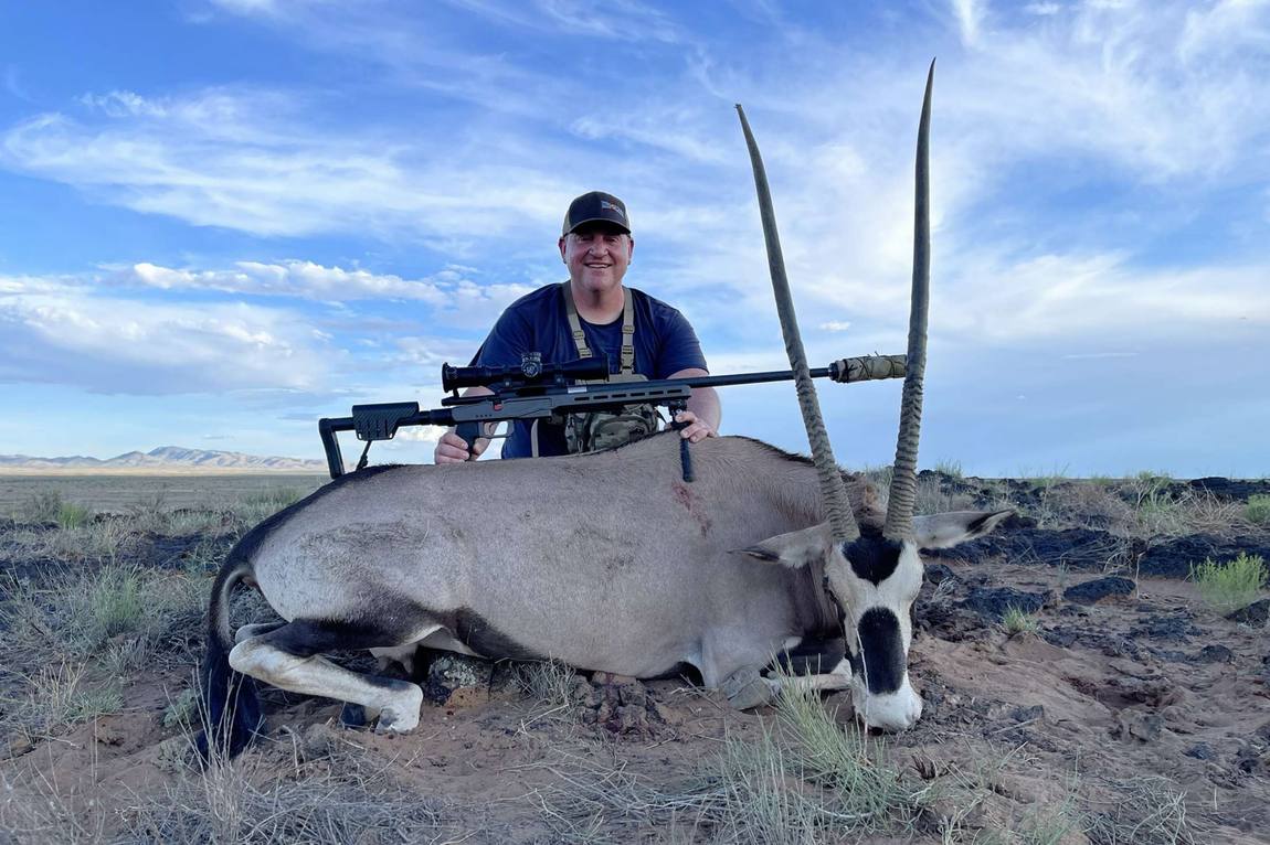 Oryx hunting in New Mexico with Wild Out Pro Guide Service